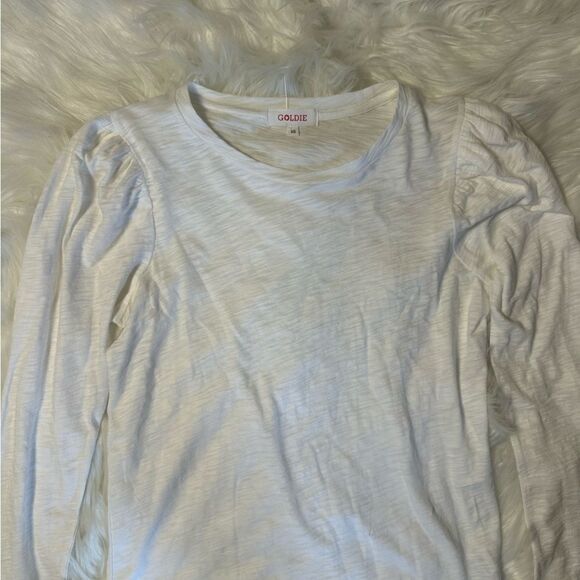 Goldie Long Sleeve Puff Shoulder Tee - Picture 4 of 7
